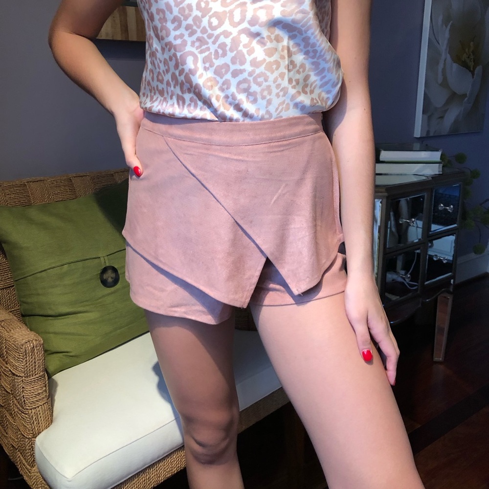 LF Pink Suede Scort
